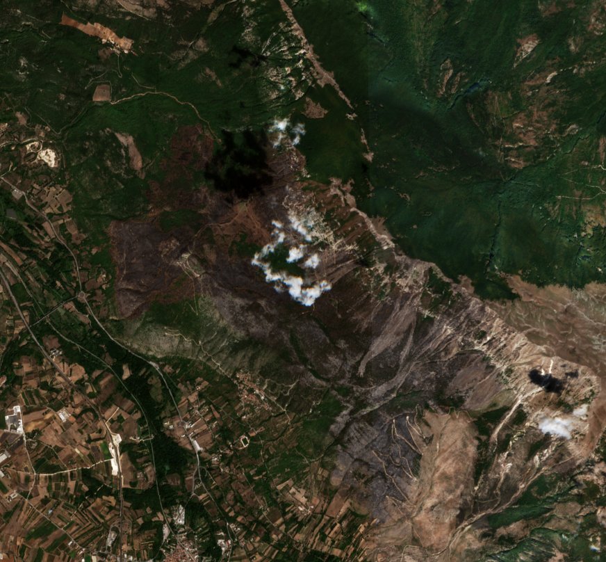 The area after the fire, September 3, 2026