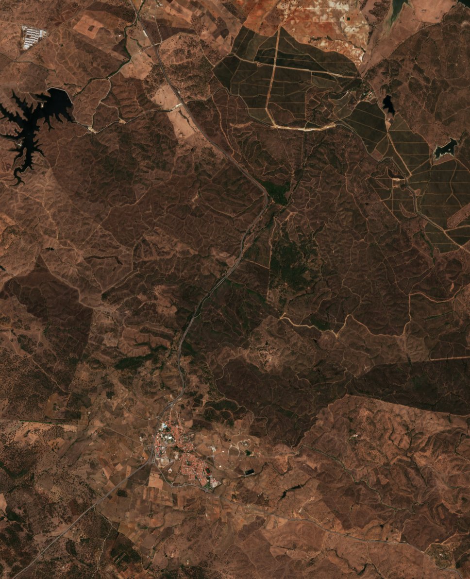 The area before the fire, August 31, 2026