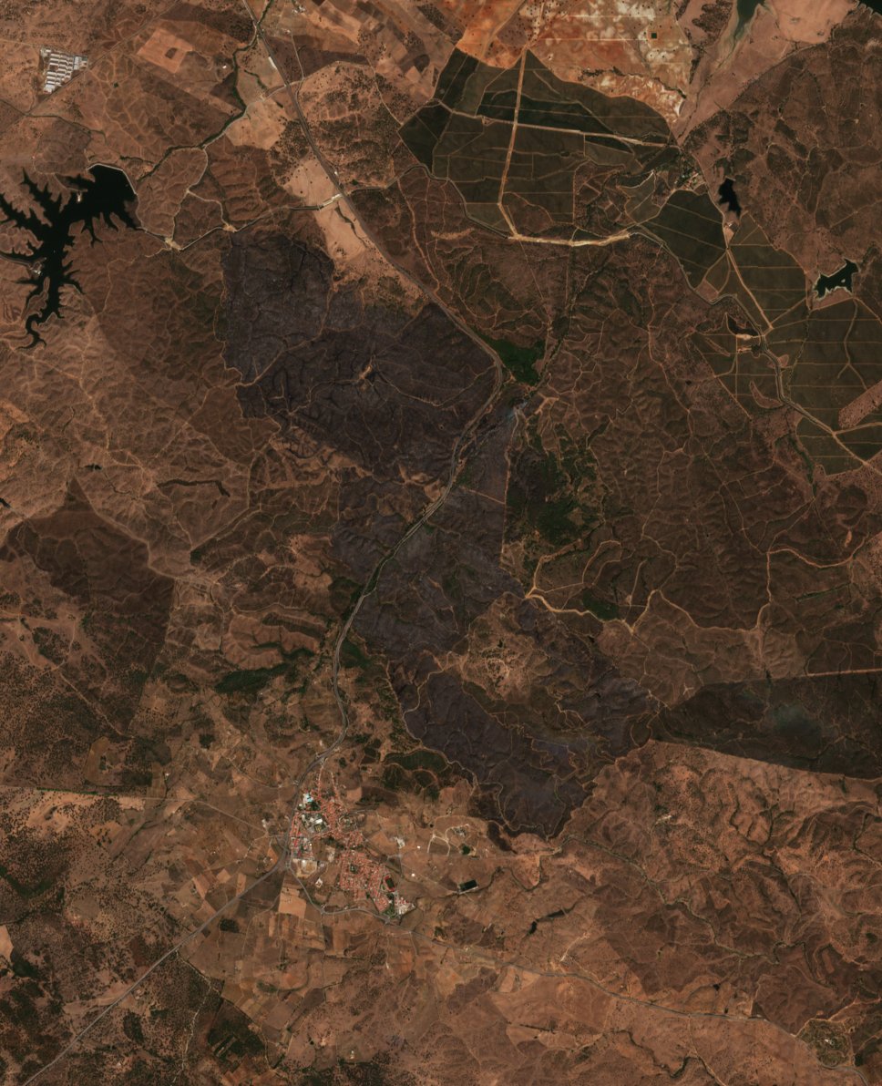 The area after the fire, September 17, 2026