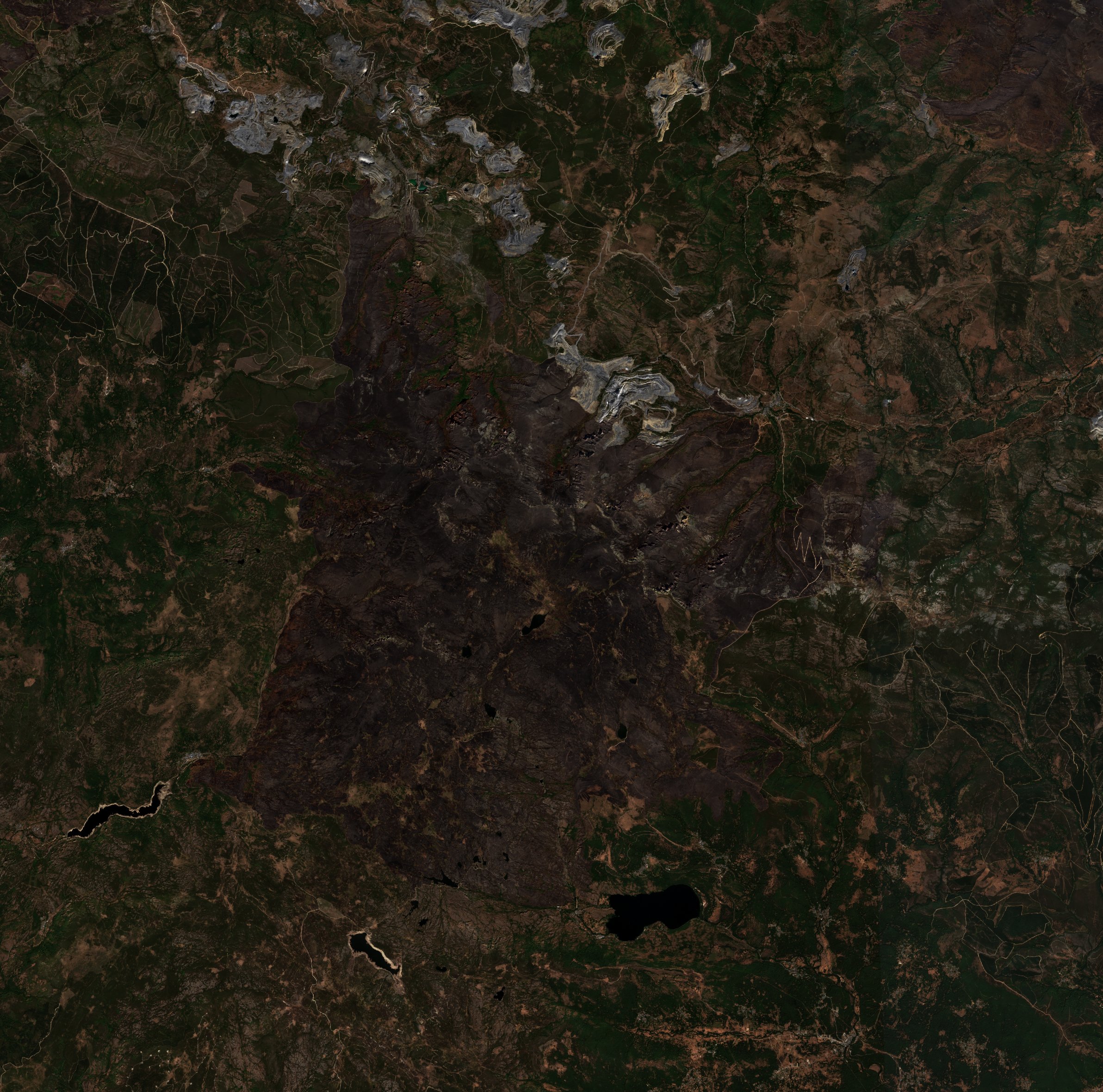 The area after the fire, September 5, 2025