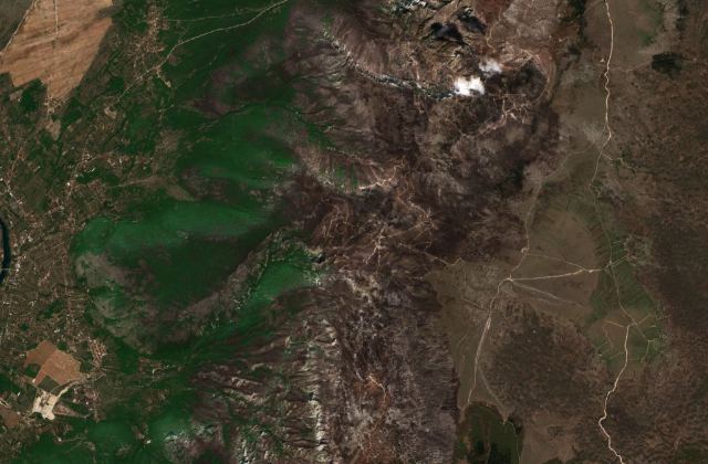 Satellite view near Potoci