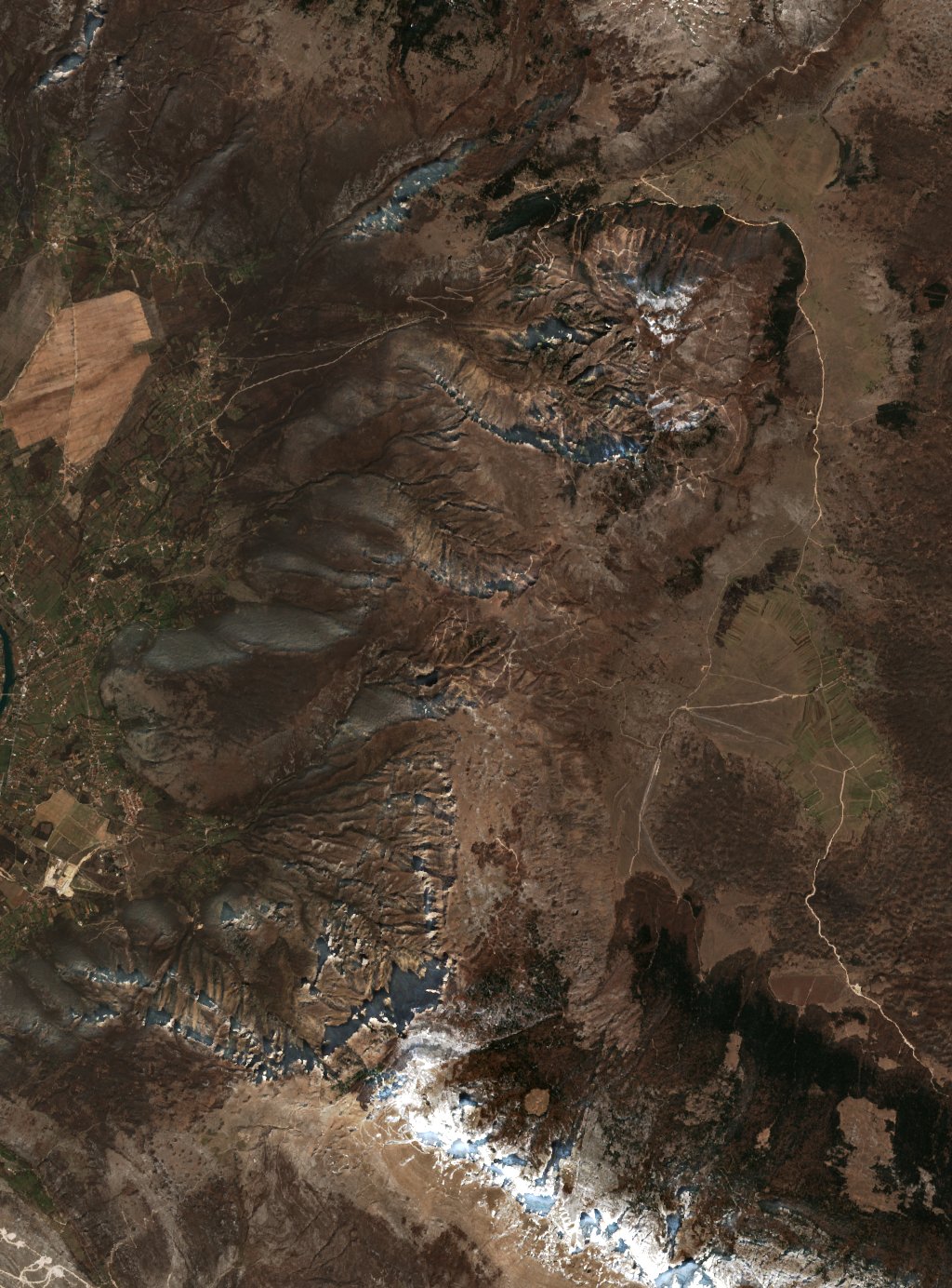 The area before the fire, March 20, 2020