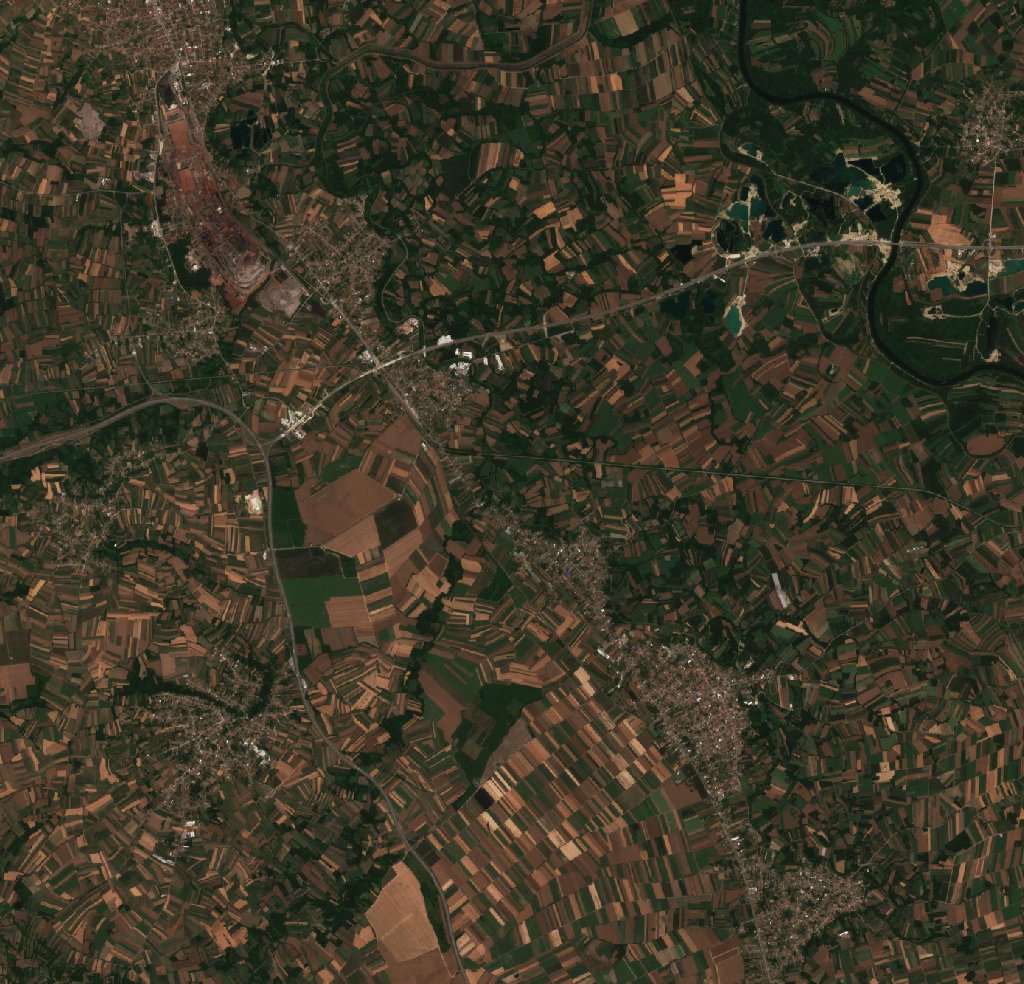 The area before the fire, June 29, 2026