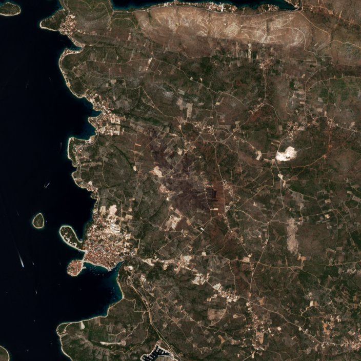 The area after the fire, August 24, 2026