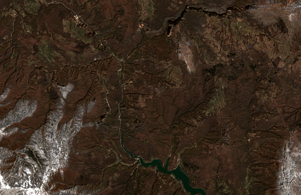 The area before the fire, April 2, 2020