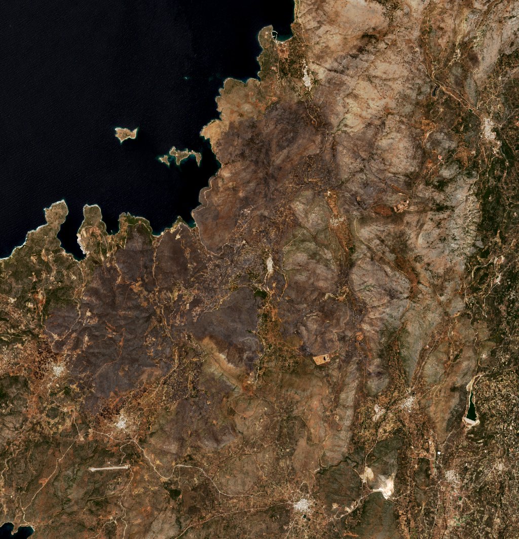 The area after the fire, July 27, 2016