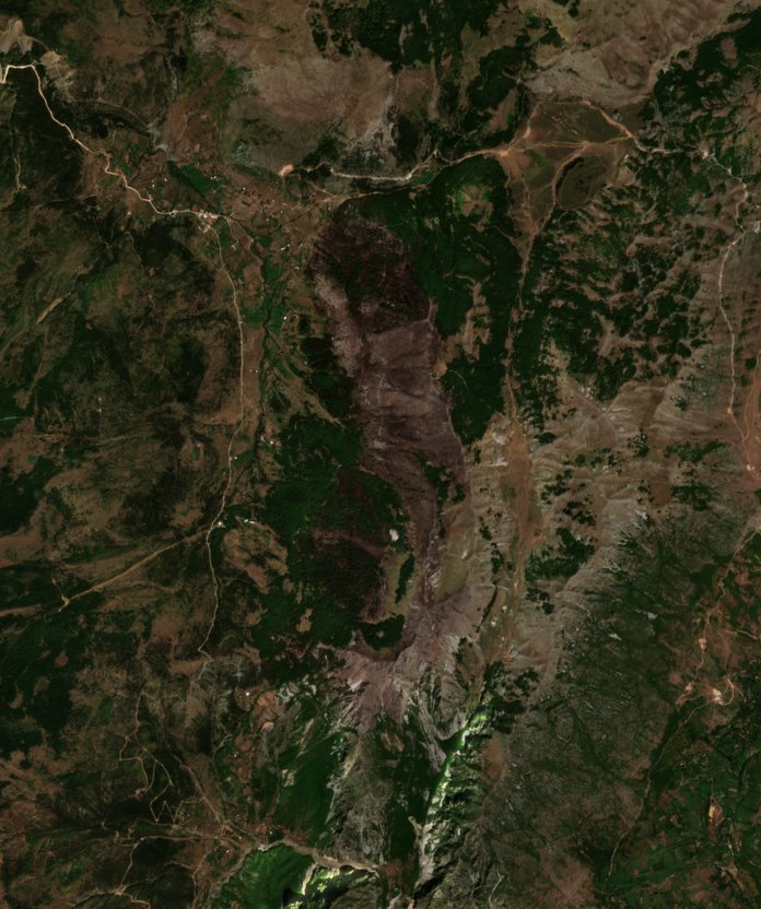 The area after the fire, August 23, 2026