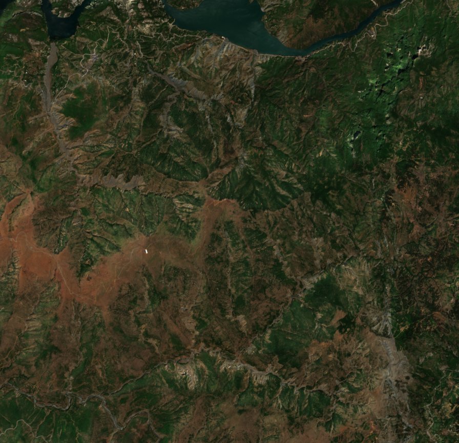 The area before the fire, August 15, 2017