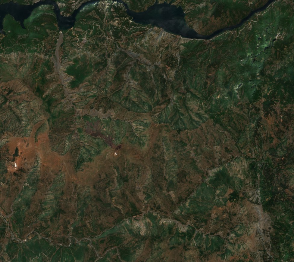 The area before the fire, July 29, 2024