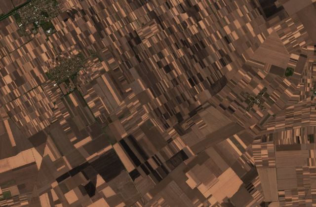 Satellite view near Ravni Topolovac
