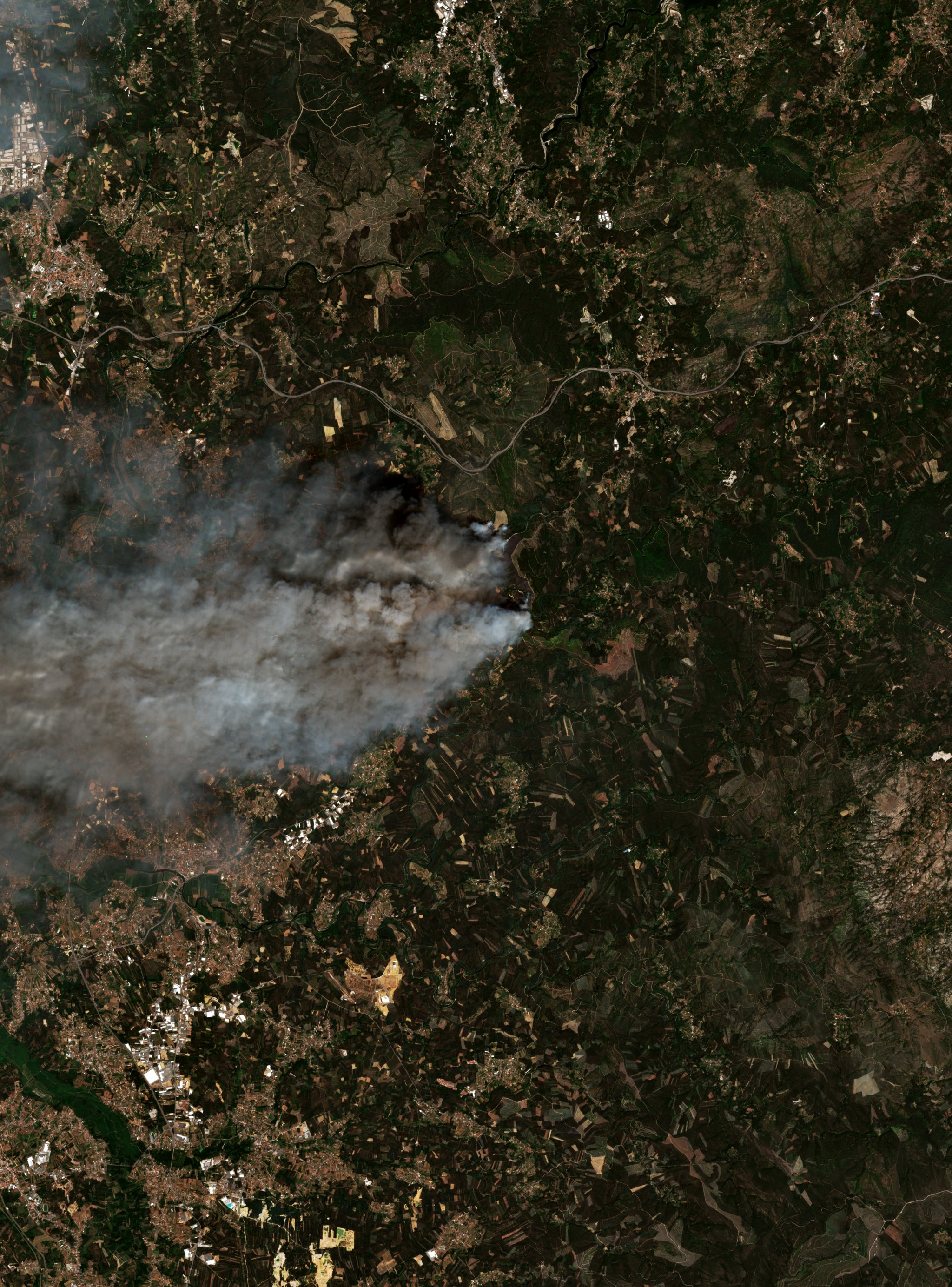 The burned area in 2016-ben