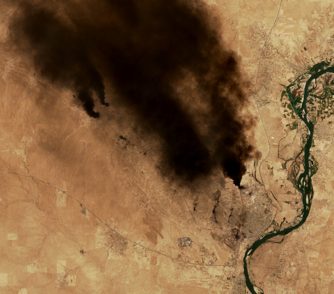 The burned area in 2016-ben
