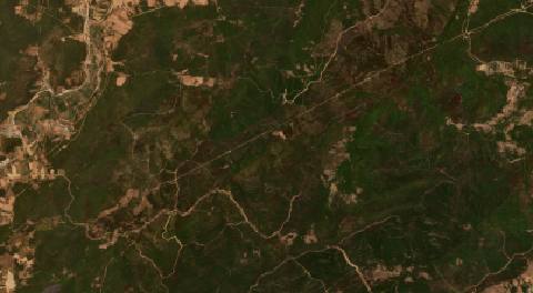 Satellite view near Besbes, Algeria