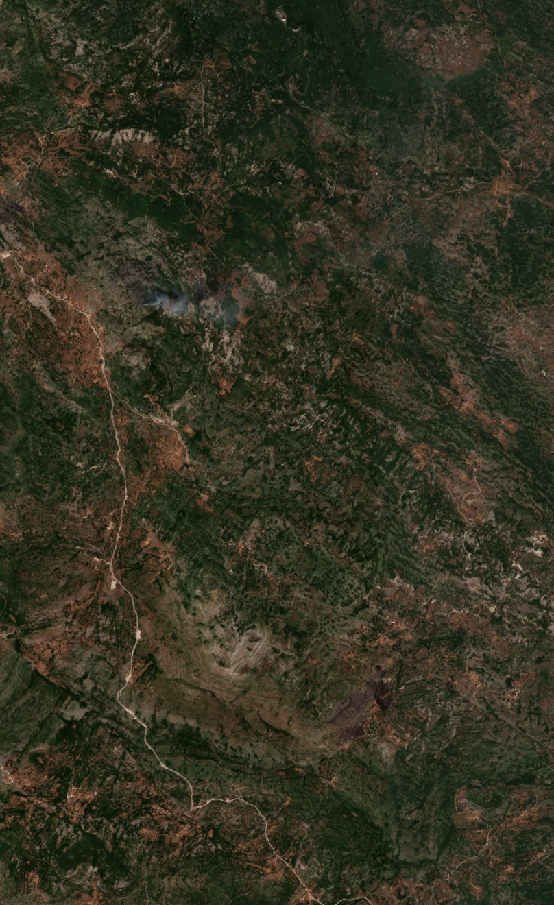 The burned area in 2021-ben