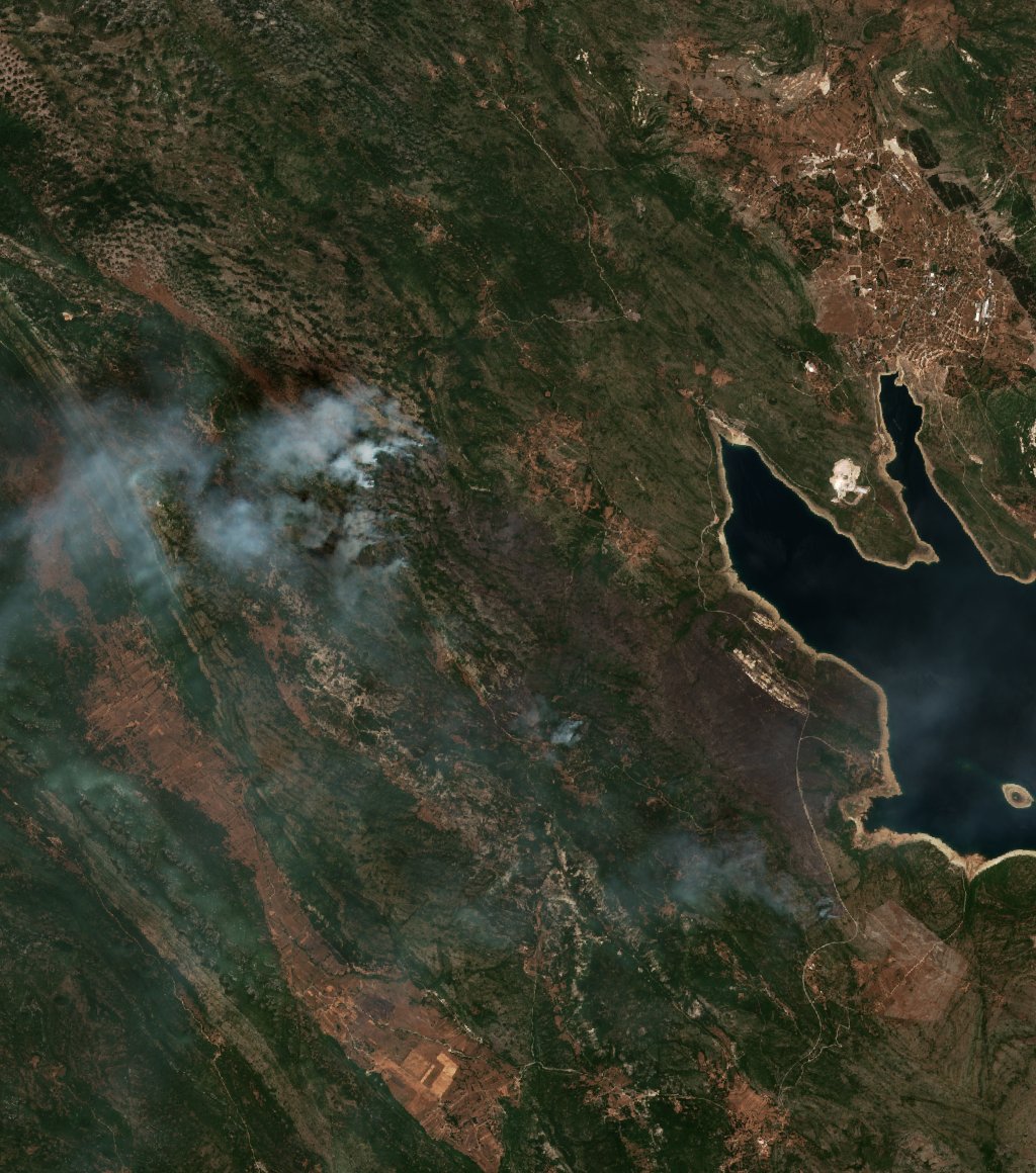 The burned area in 2021-ben