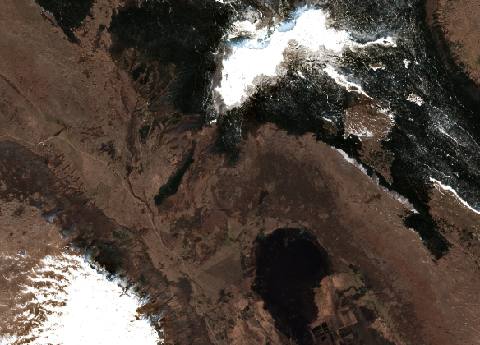 Satellite view near Bosansko Grahovo, Bosnia and Herzegovina