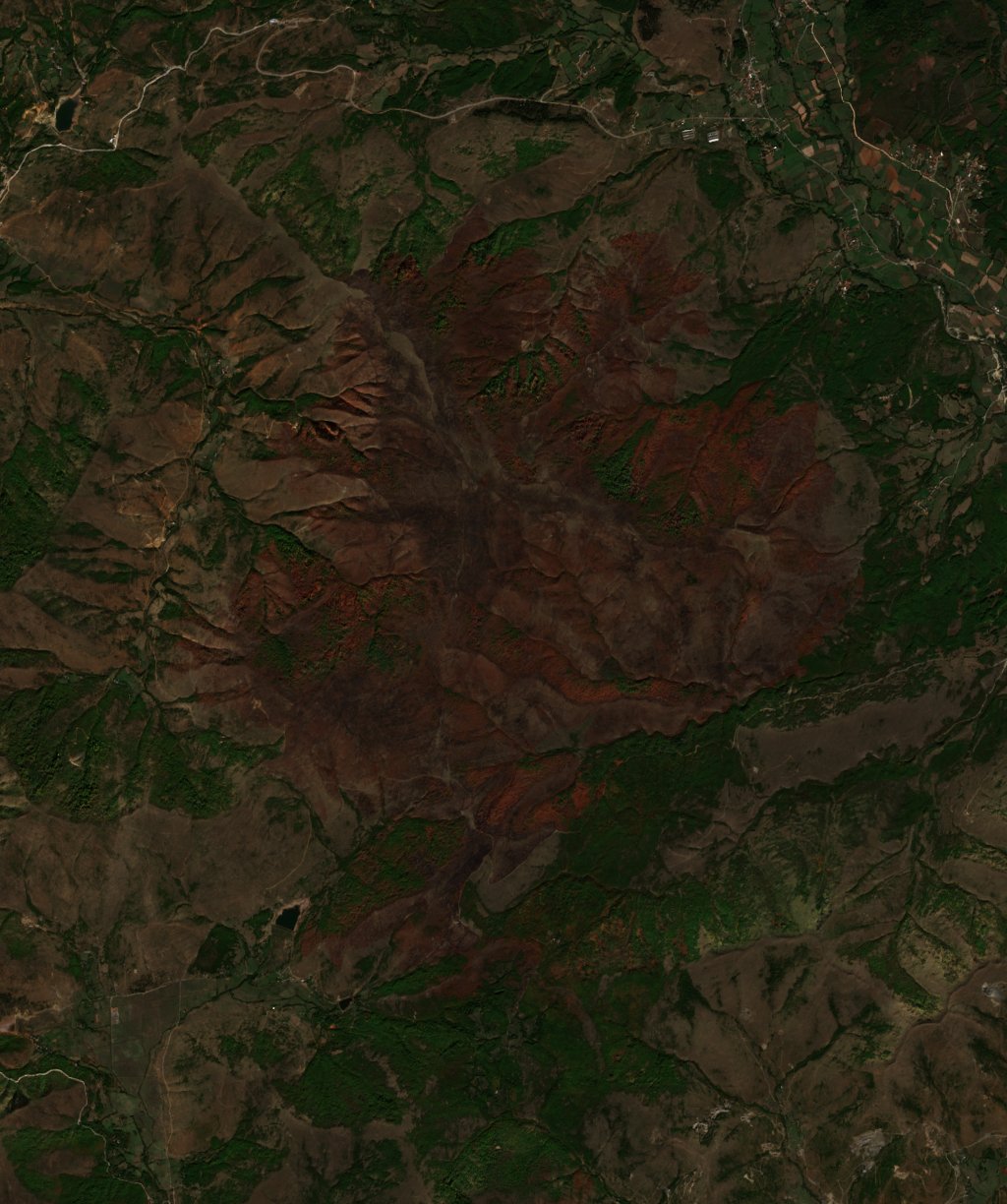 The burned area in 2019-ben