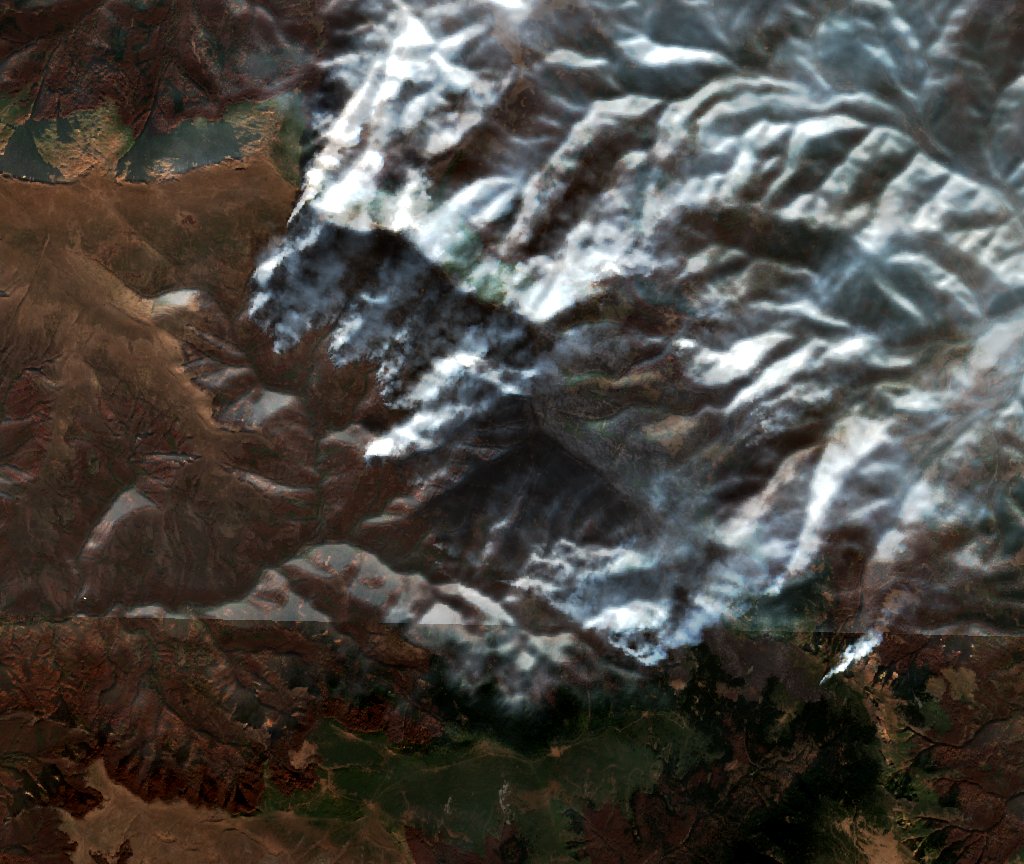 The burned area in 2019-ben