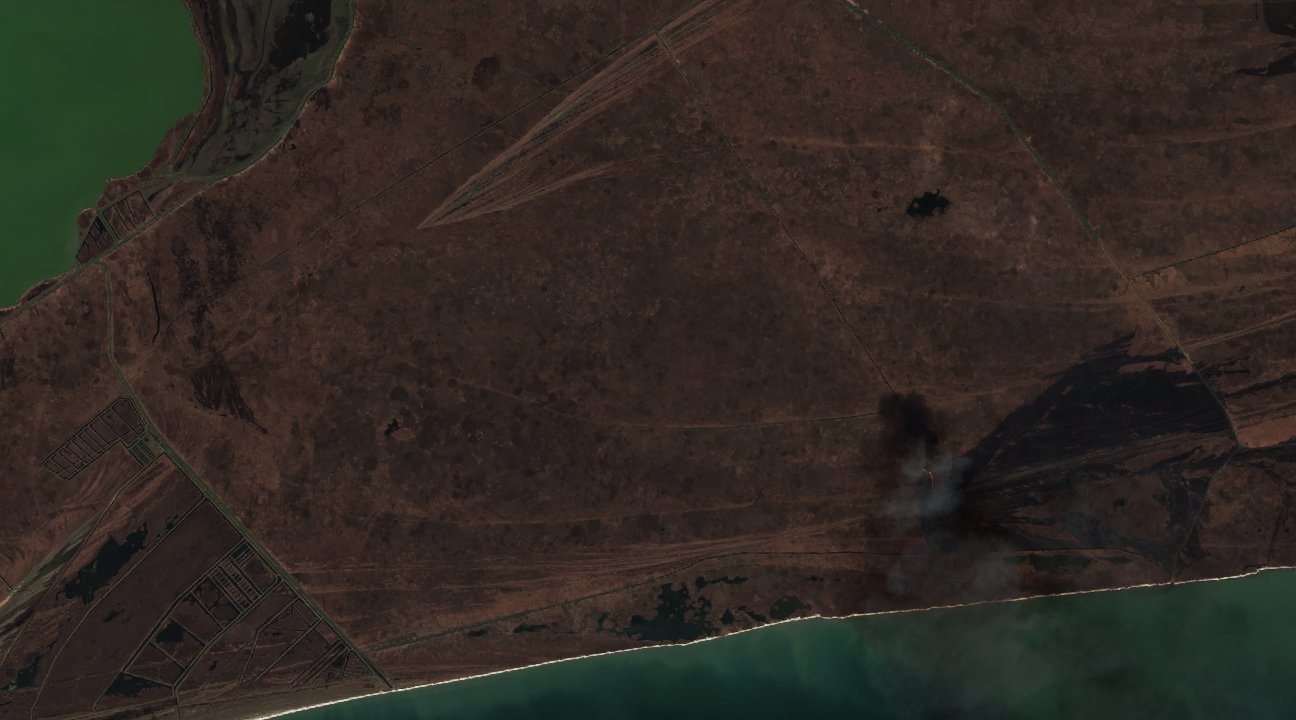The burned area in 2017-ben