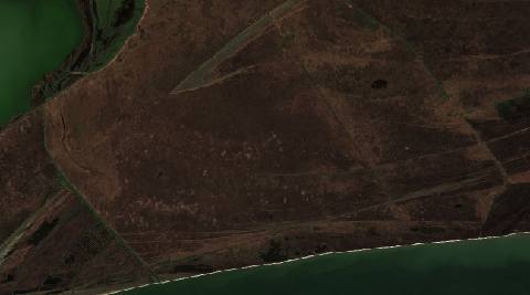 Satellite view near Crişan, Romania