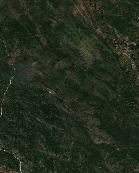 Satellite view near Danilovgrad, Montenegro
