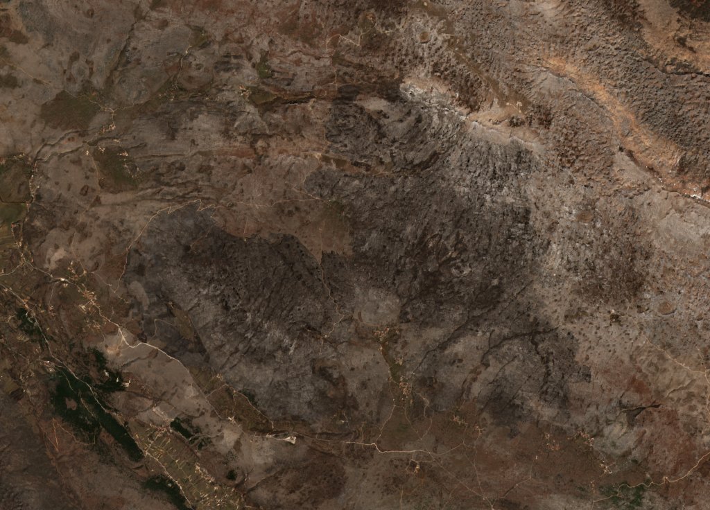 The burned area in 2022-ben
