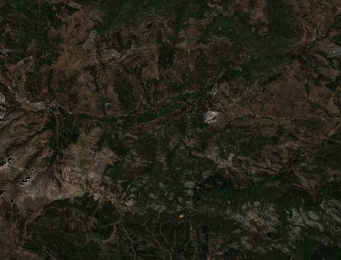 Satellite view near Encinedo, Spain