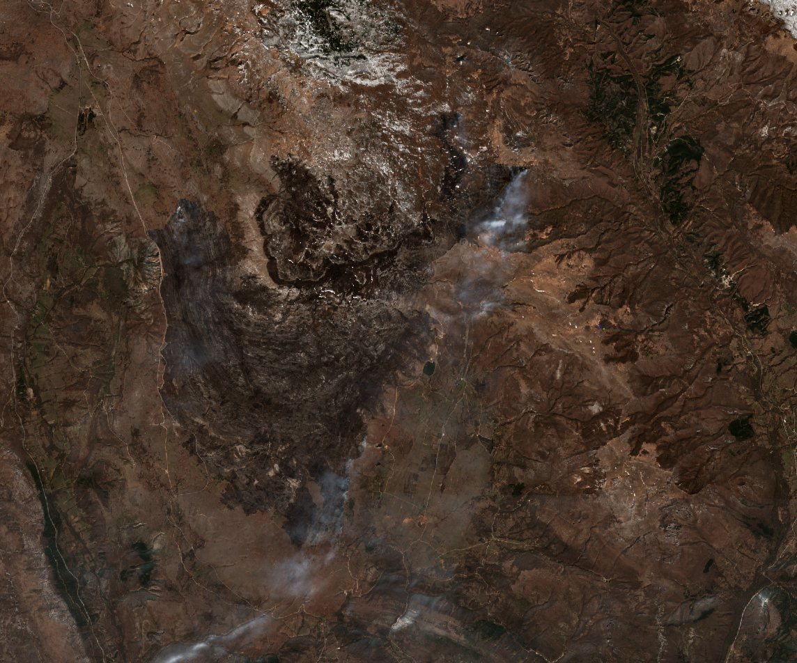 The burned area in 2022-ben