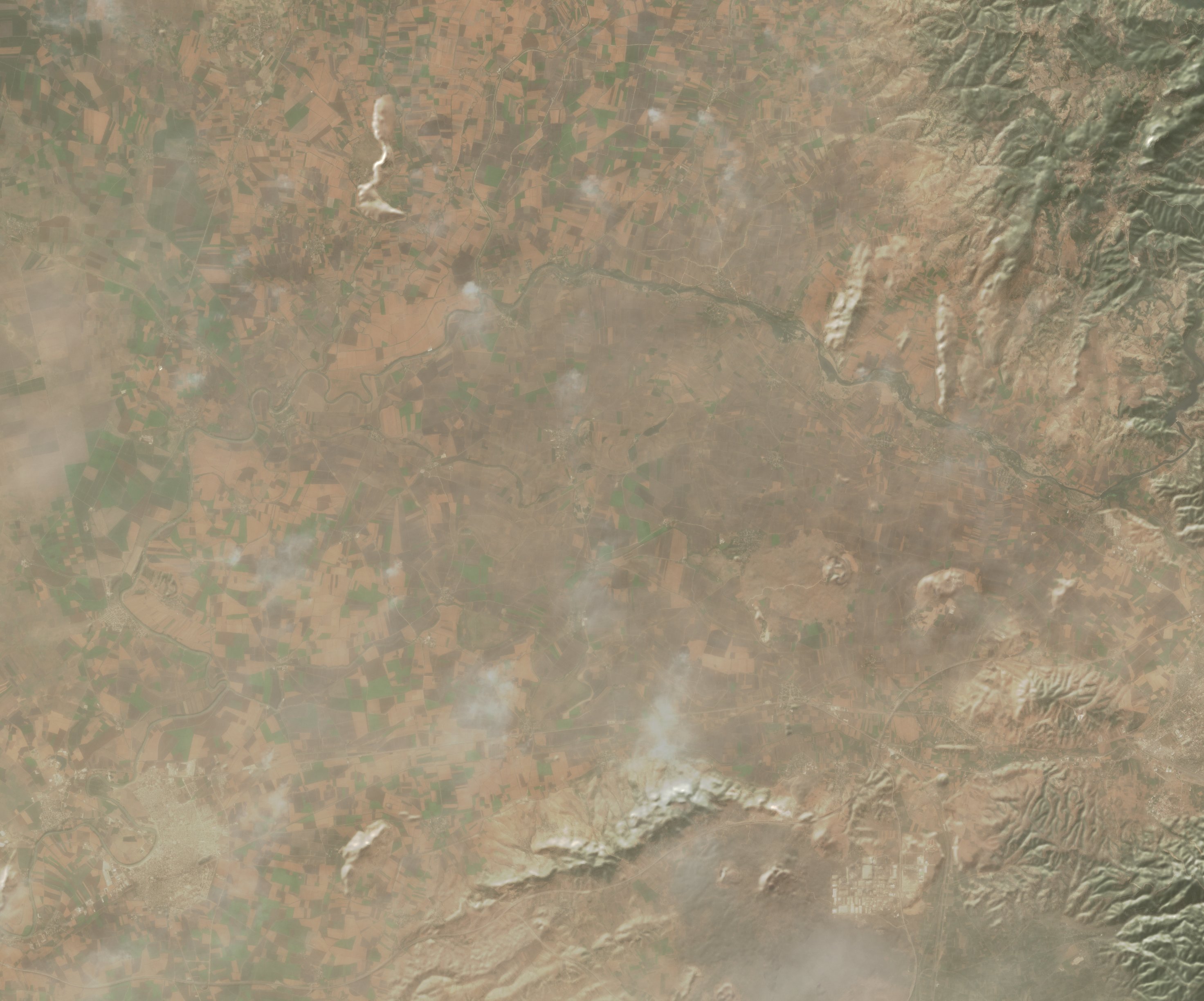 The burned area in 2015-ben