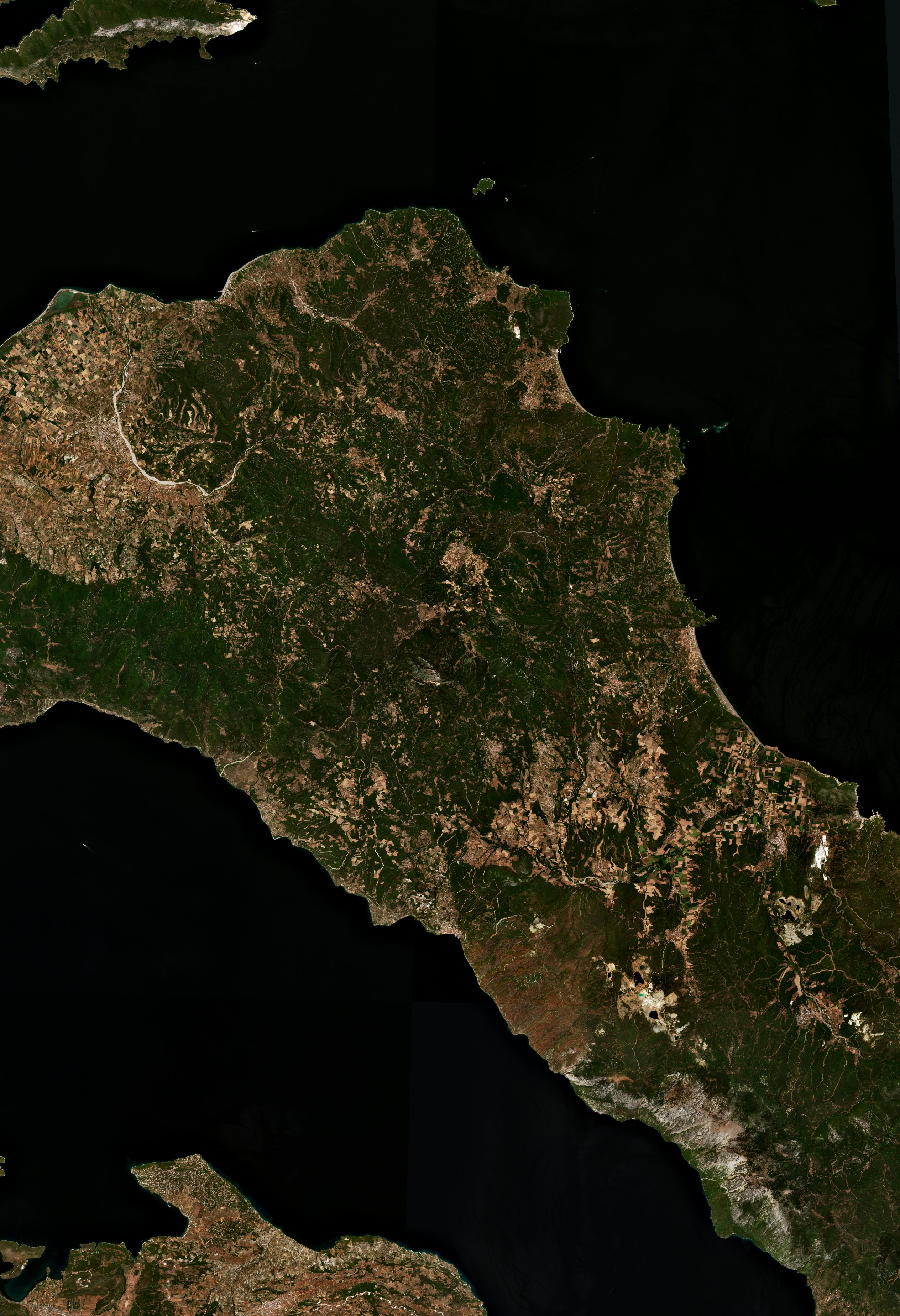 The burned area in 2021-ben