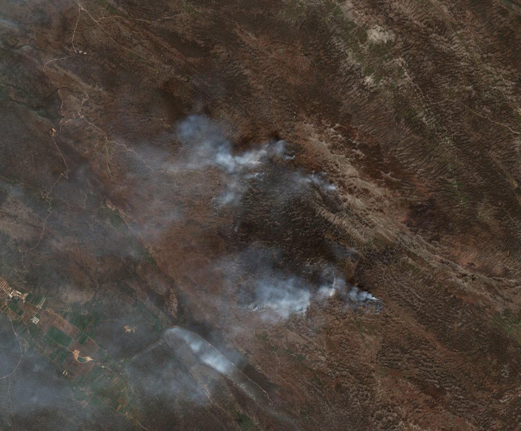 The burned area in 2020-ben