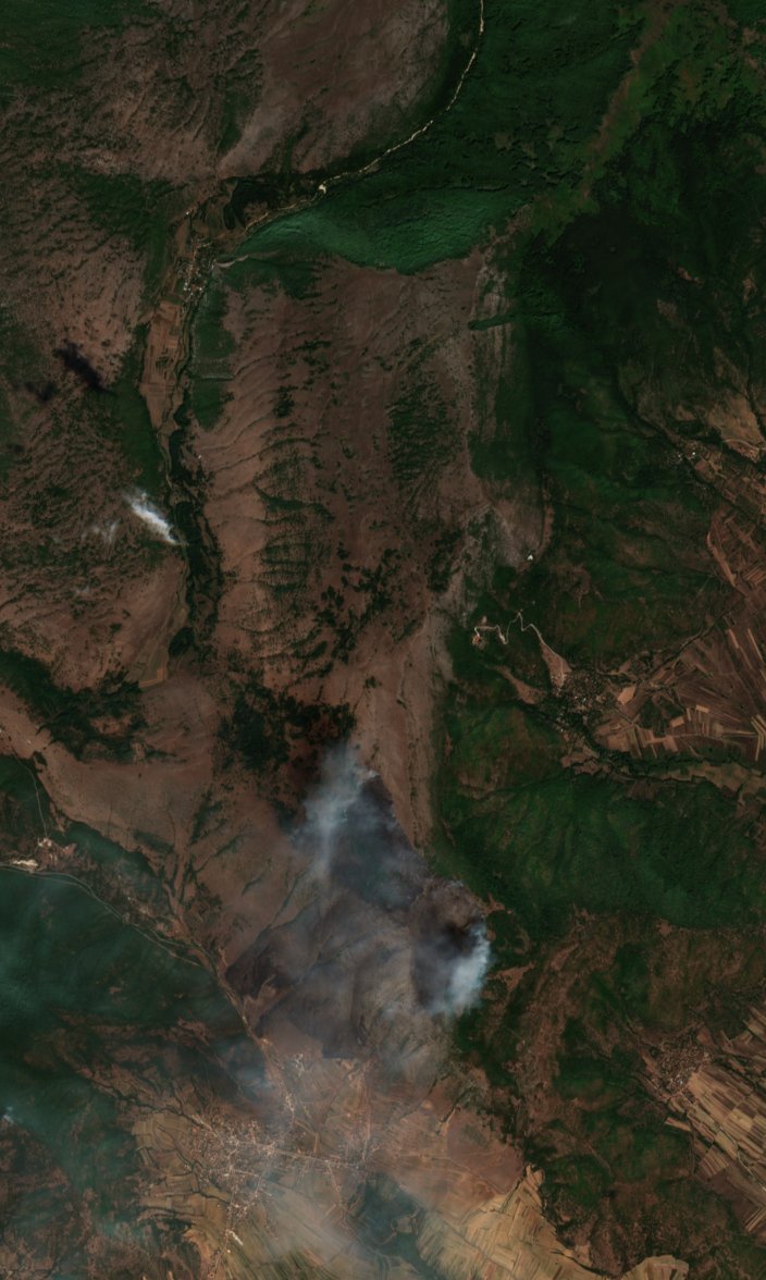 The burned area in 2019-ben