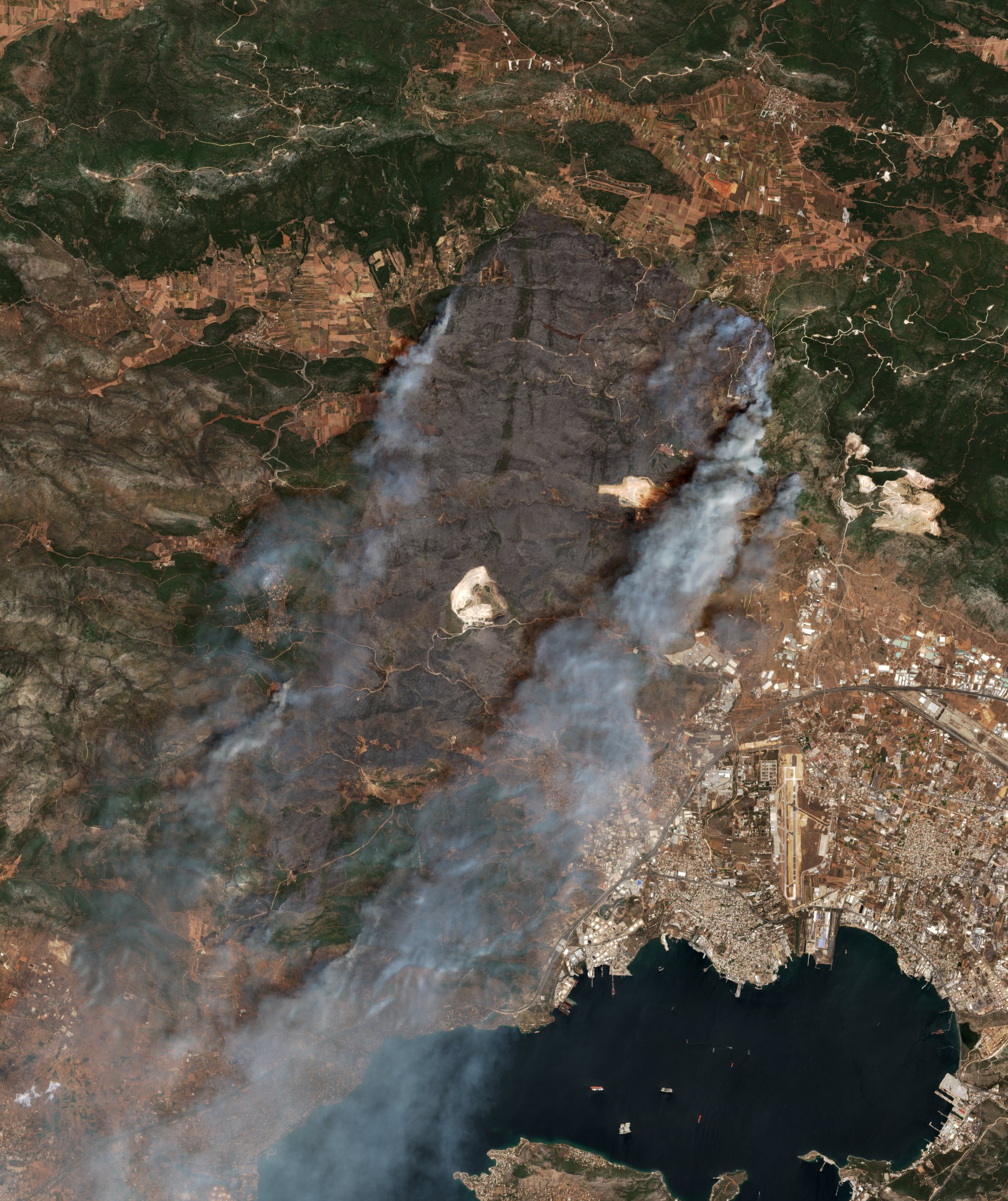 The burned area in 2023-ben