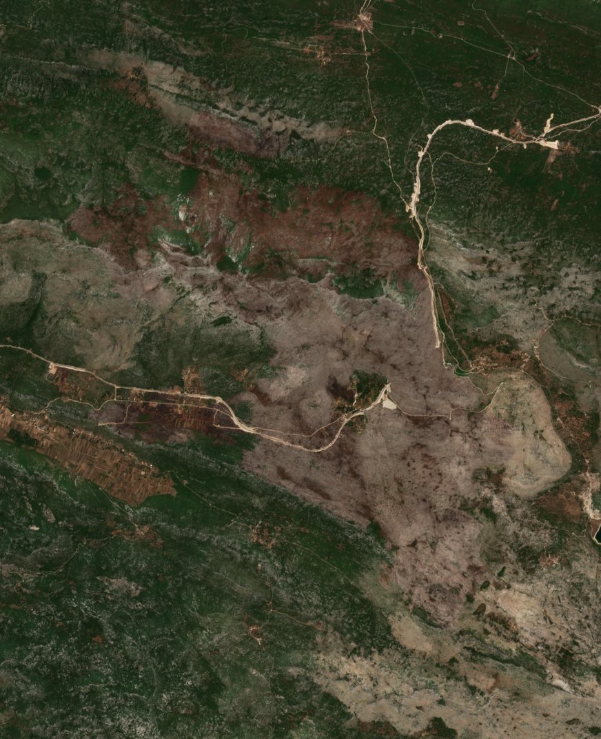 The burned area in 2022-ben