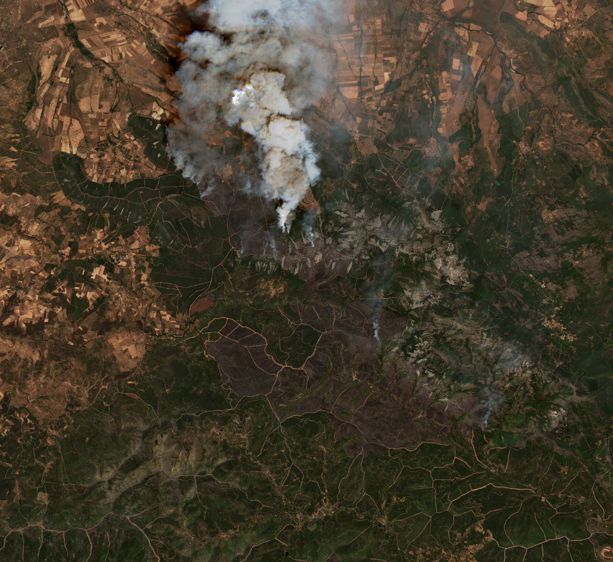 The burned area in 2022-ben