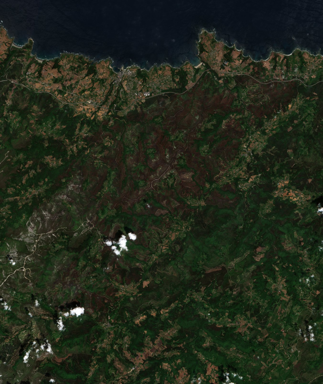 The burned area in 2023-ben