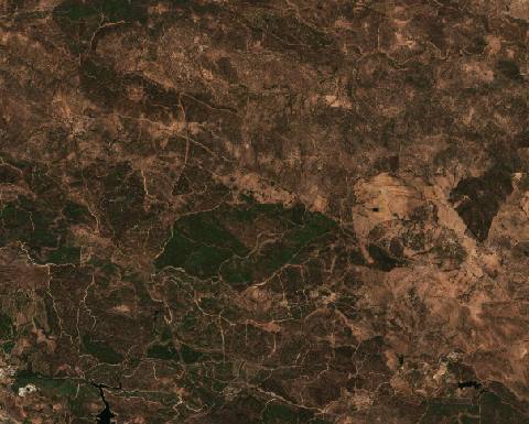 Satellite view near Nerva, Spain