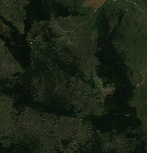 Satellite view near Novo Selo, Bosnia and Herzegovina