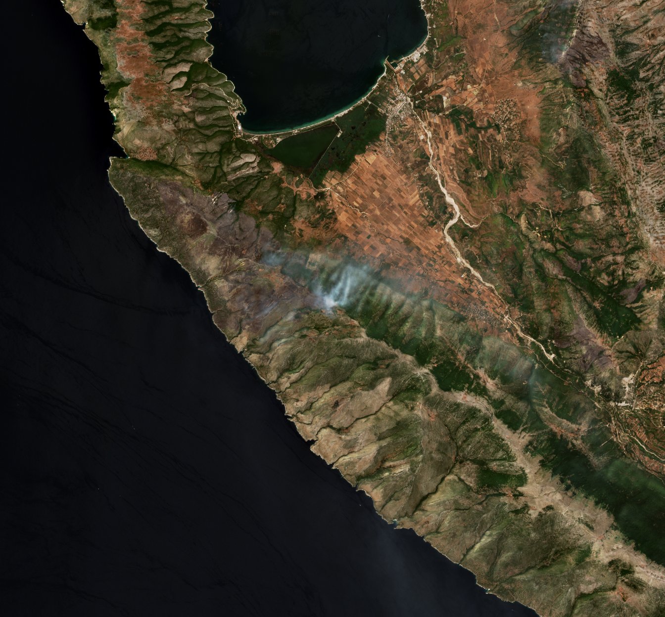 The burned area in 2021-ben