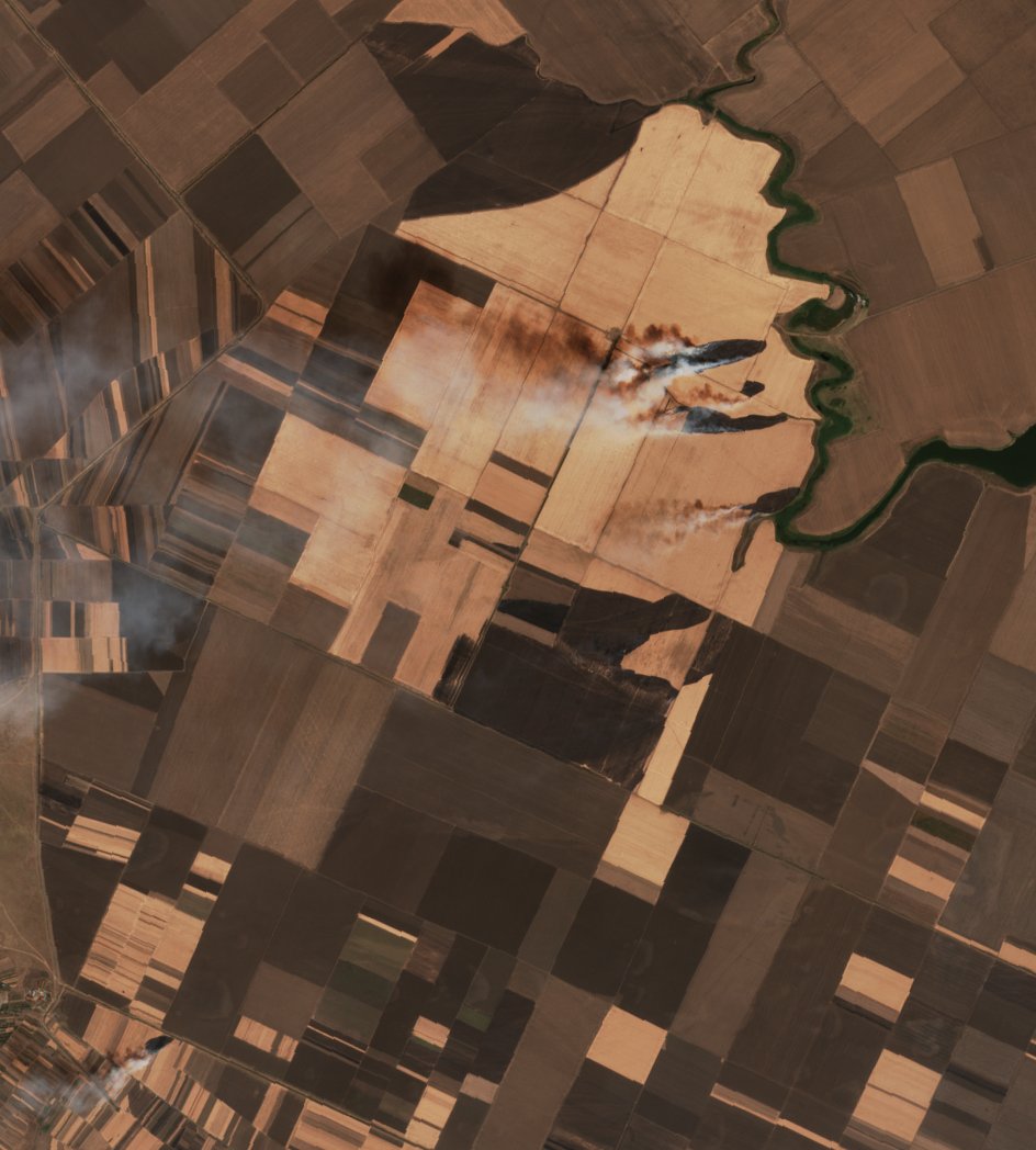 The burned area in 2020-ben