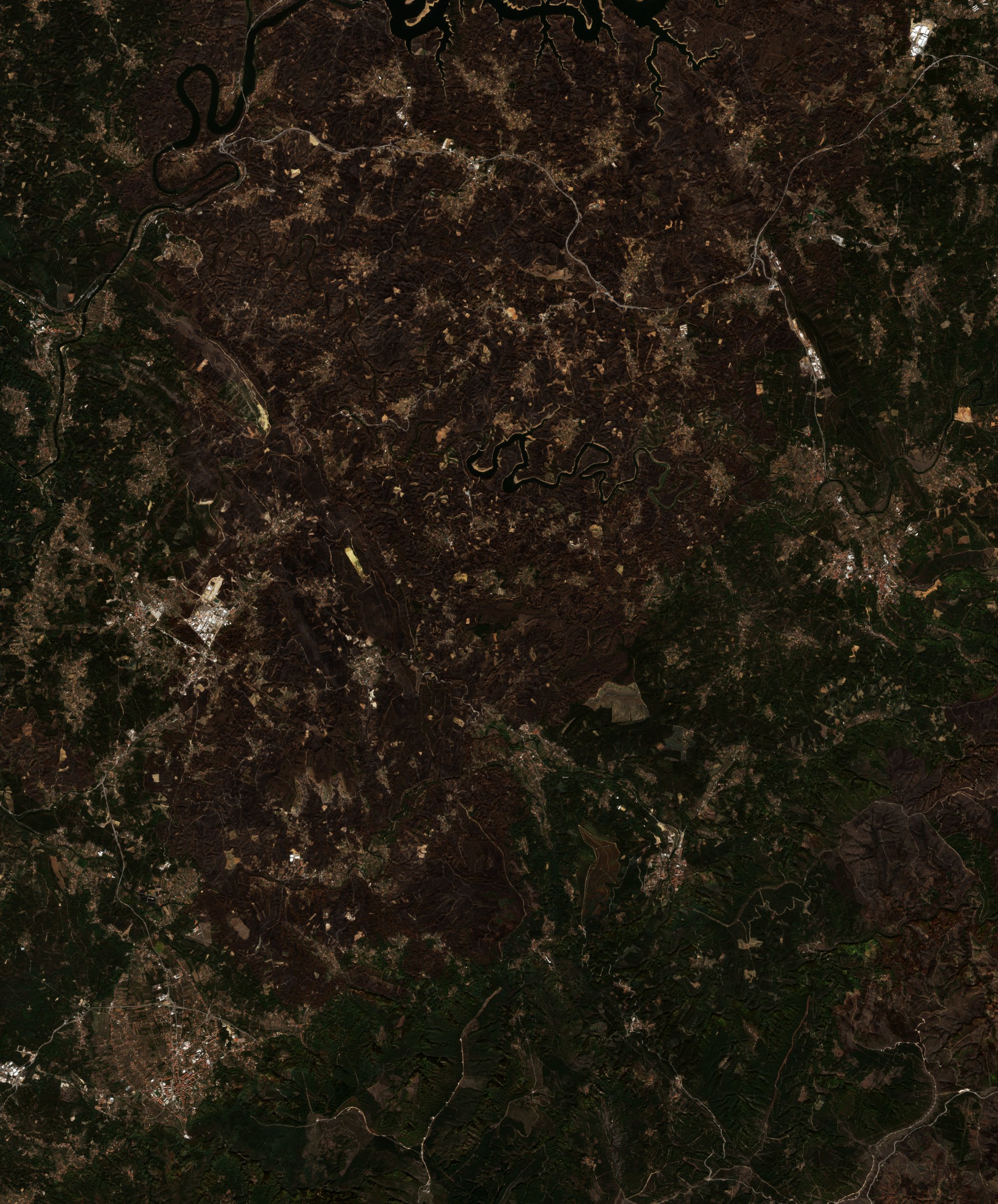 The burned area in 2017-ben