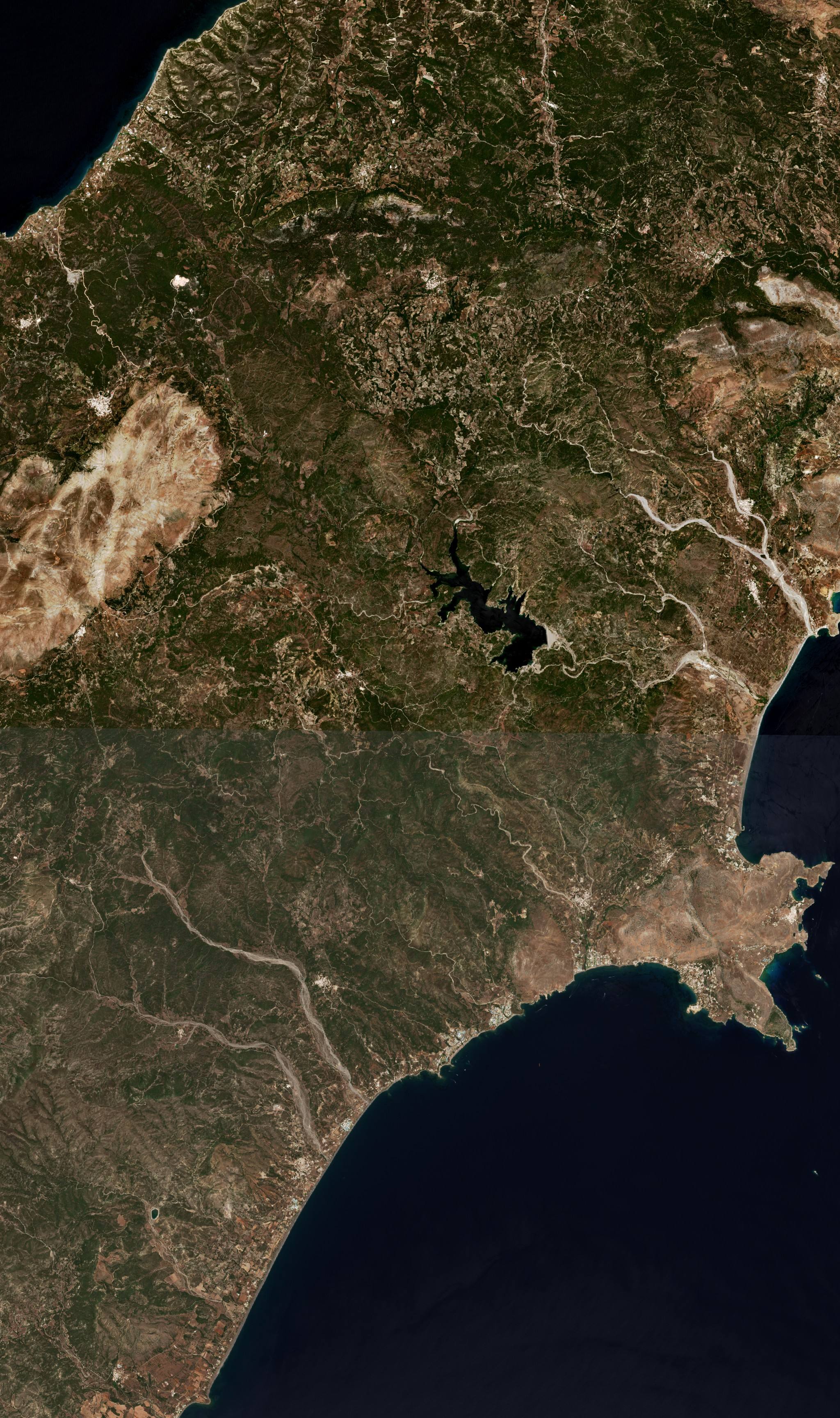 The burned area in 2023-ben
