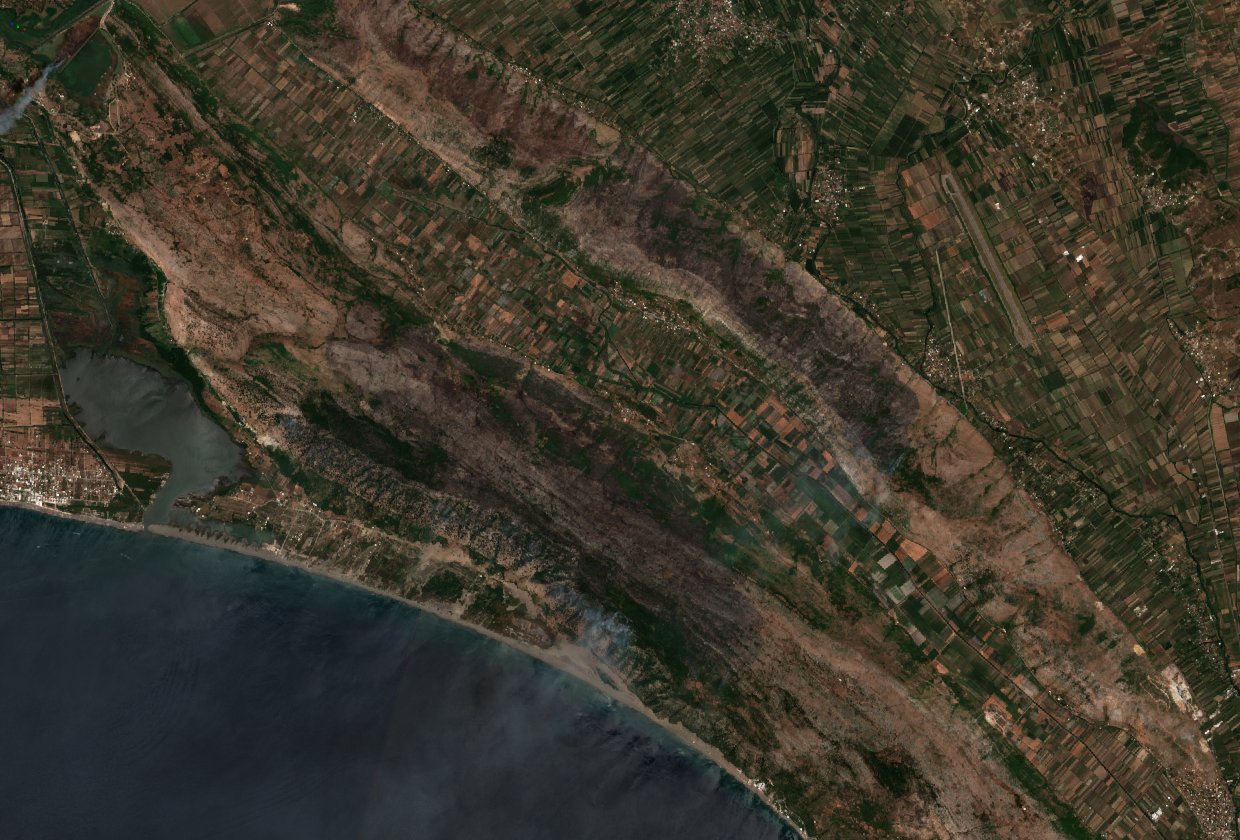 The burned area in 2020-ben