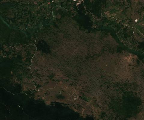 Satellite view near Šipovo, Bosnia and Herzegovina