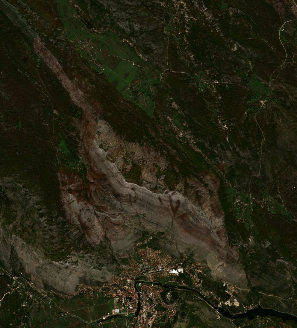 The burned area in 2016-ben