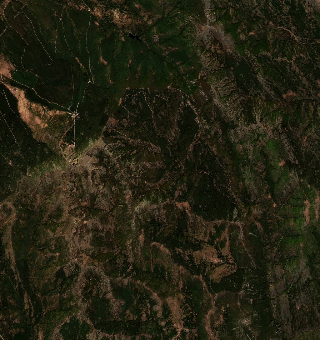The area before the fire, September 14, 2025