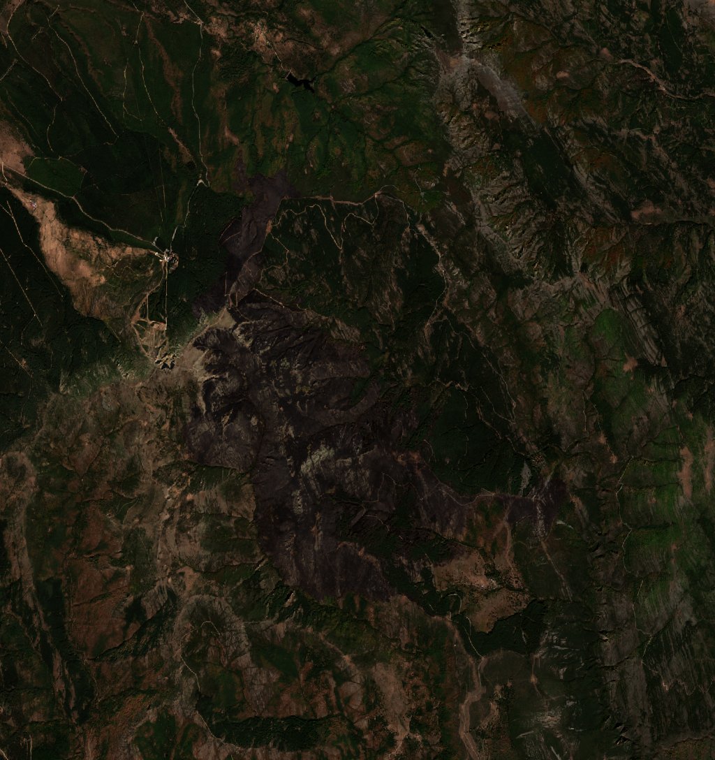 The area after the fire, October 2, 2025