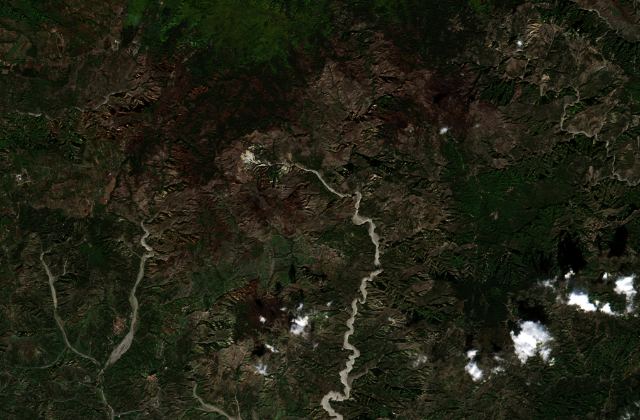Satellite view near Roccaforte del Greco