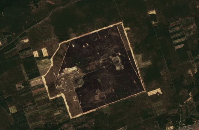 Satellite view near Rohožník