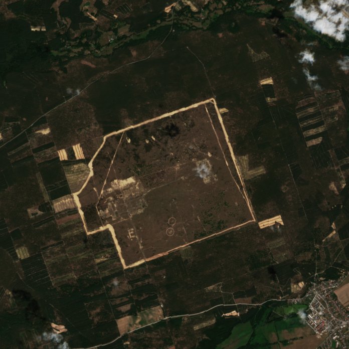 The area before the fire, July 13, 2026